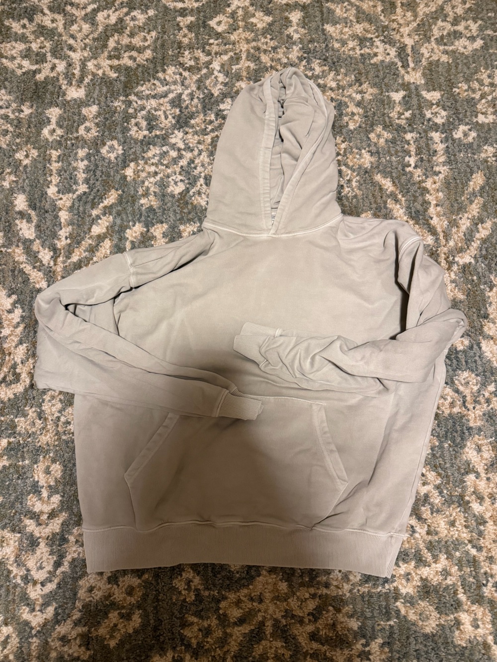 Cream Hoodie - Minimal Pullover Sweatshirt
